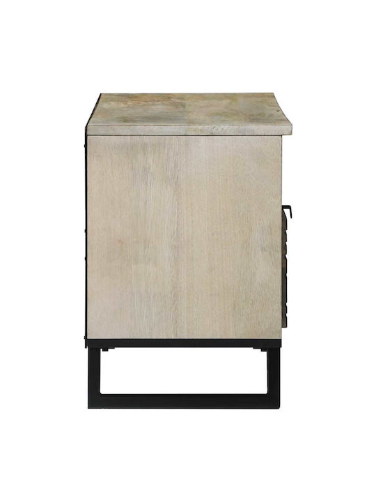 Kleiderschrank Büro Λευκό Και Μαύρο 100x33.5x46cm