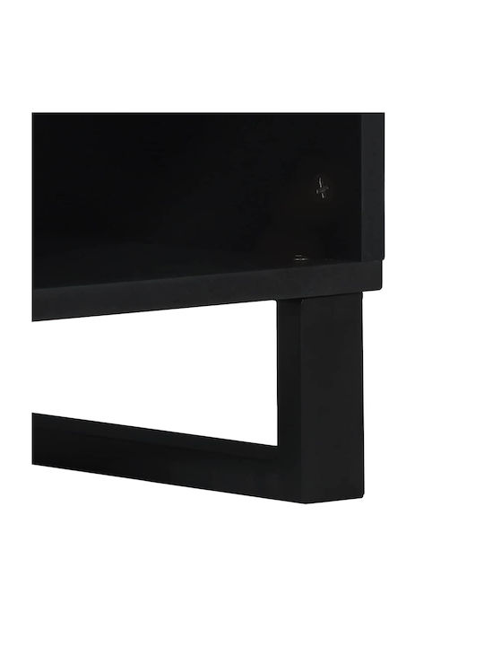 Kleiderschrank Büro Λευκό Και Μαύρο 100x33.5x46cm