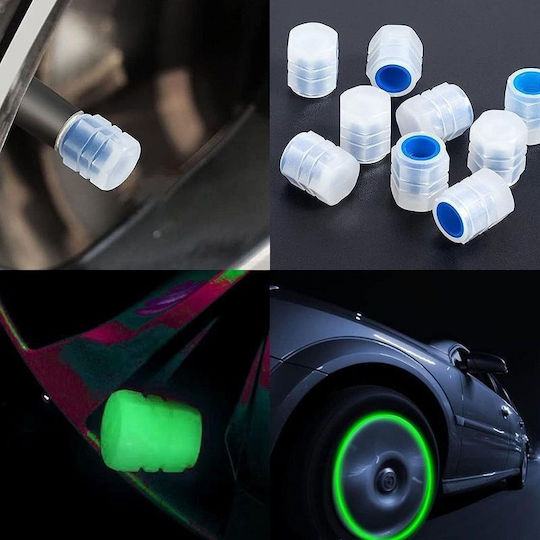 Raistar Capace de Valvă pentru Anvelope Auto Roșu 4buc