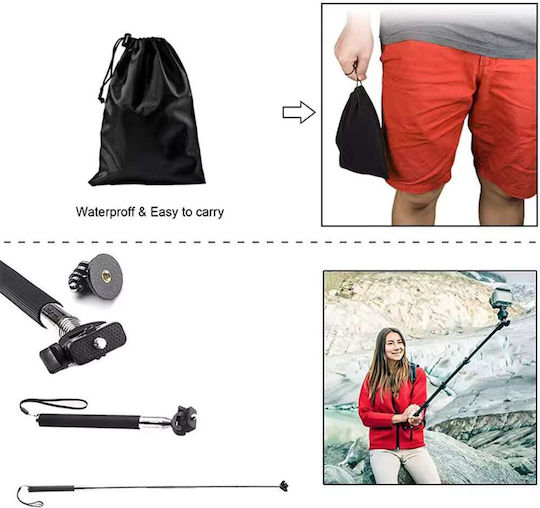 Techsuit Accessory Kit Camquest 15in1 Sa15 GoPro Action Camera Black Bulk