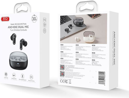XO G42 In-ear Bluetooth Handsfree Earphones with Sweat Resistance and Charging Case Black