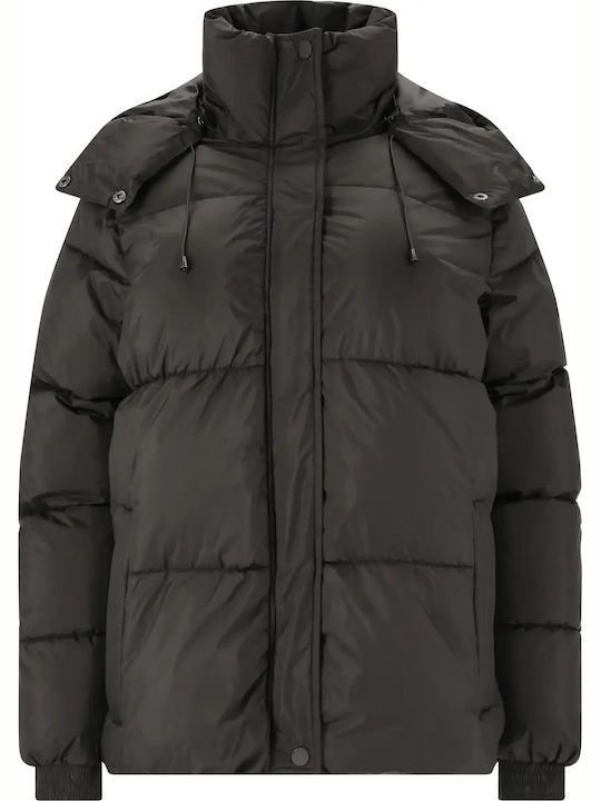 Damen Puffer Jacke für Winter Black