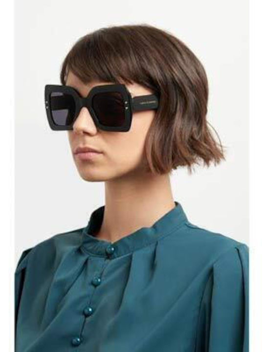 Carolina Herrera Women's Sunglasses with Black Plastic Frame and Gray Lens HER 0082/S 807/IR