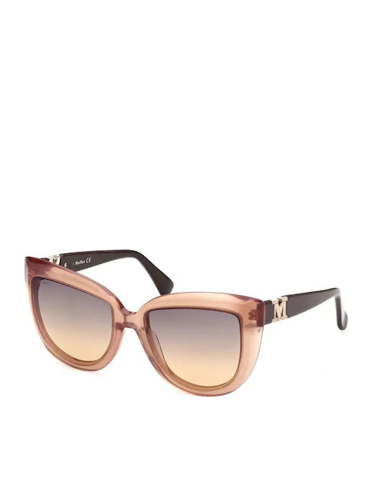 Max Mara Emme6 Sunglasses Brown with Acetate Frame & Yellow Lens Max Mara Emme6 Sunglasses Brown with Acetate Frame & Yellow Lens