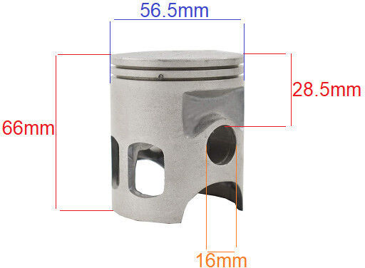 Siguranțe pentru Piston Motocicletă 56.5mm pentru Yamaha DT