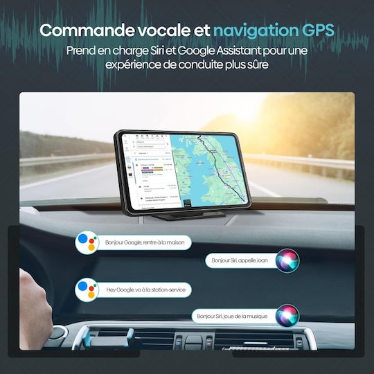 Pyramid Автомобилна Аудио Система (Блутут/USB/AUX/WiFi/GPS/Apple-Carplay/Android-Auto) с Тъчскрийн 7"