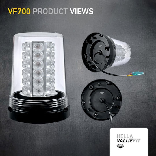 Hella Auto-Leuchtturm LED mit Gelb Beleuchtung
