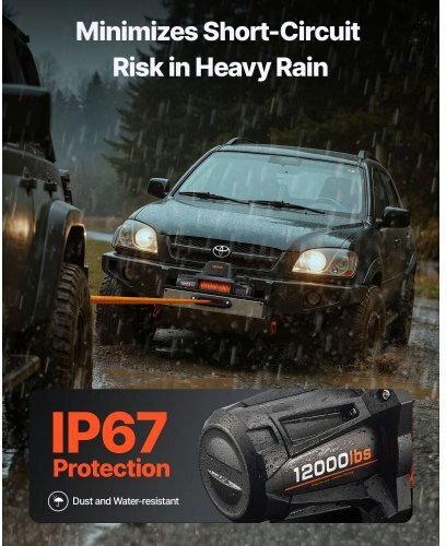 Vevor Electric 4x4 Car Winch 12V with Towing Capacity 5400kg