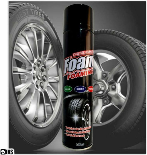 Spumă Curățare / Lustruire / Protecție pentru Elastici și Jante Auto 650ml