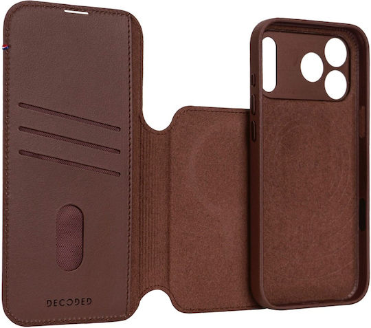 Decoded Detachable Wallet Metalic 1.2mm Maro (iPhone 17 Pro Max)