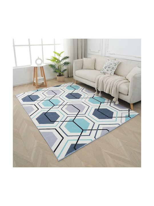 Homeone London Modern Velvet Bedroom Rugs Set 3pcs