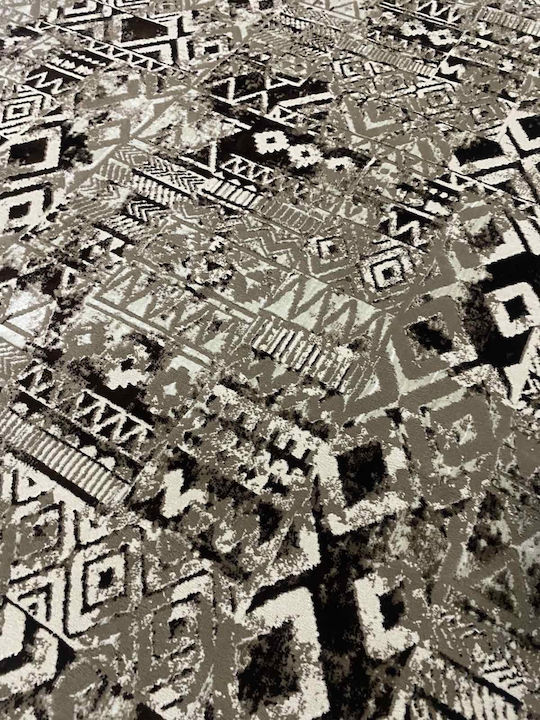Modern Velvet Bedroom Rugs Set Brown 0178a Luna-0178-brown-set 3pcs