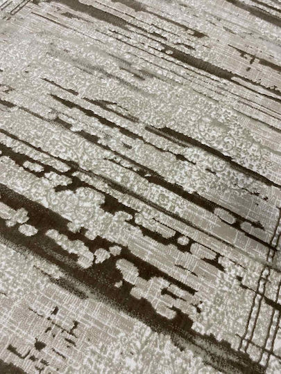 Modern Velvet Bedroom Rugs Set Vizon Luna-0174-vizon-set 3pcs