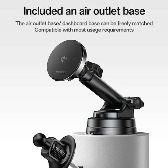 Yesido Car Mobile Mount with Magnet Black