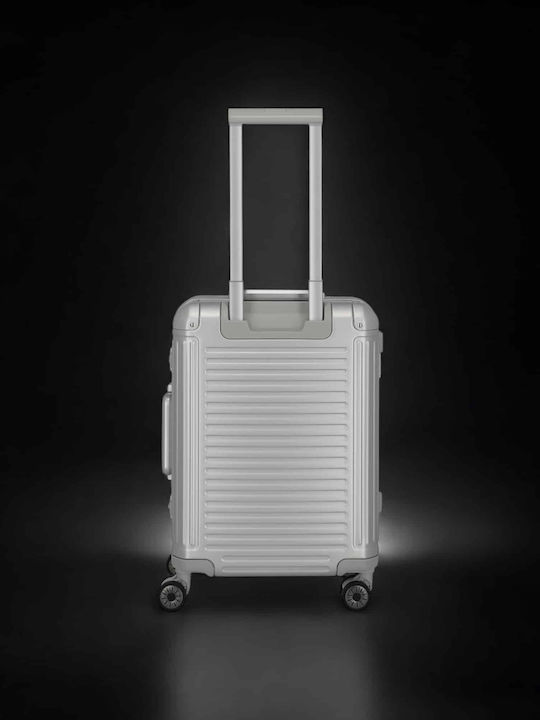 Travelite Travel Suitcase Cabin Hard Silver with 4 Wheels Height 55cm
