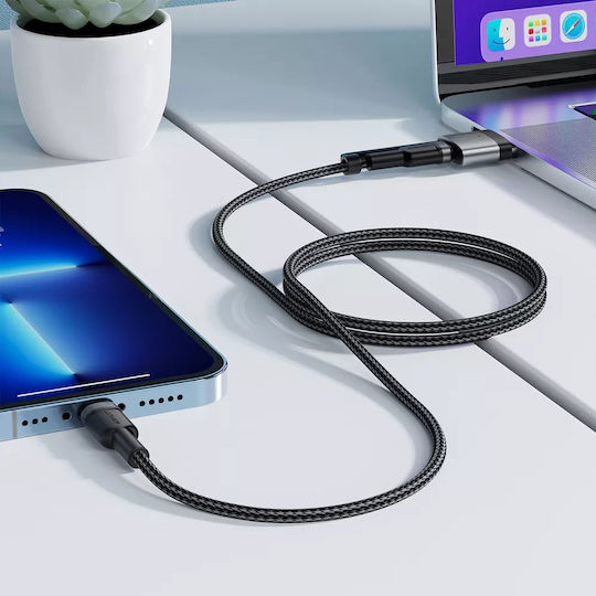 Acefast USB 2.0 Kabel USB-C männlich - USB-C 240W Schwarz 1.2m