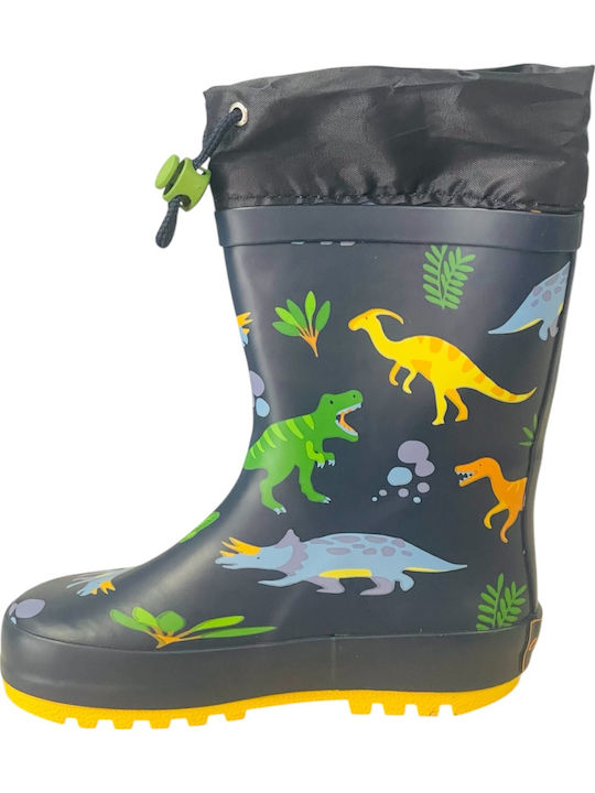 Kids Wellies with Internal Lining Blue