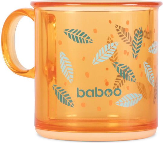 Baboo Căniță pentru copii din Plastic Portocaliu 170ml