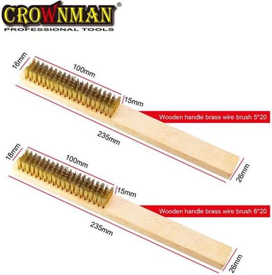 Wire Cleaning Brush Wooden Handle