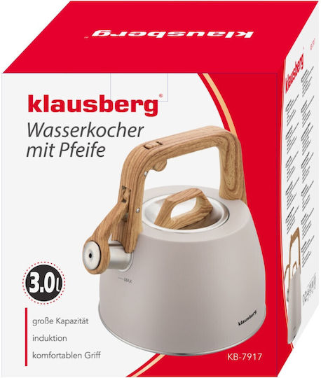 Klausberg Βραστήρας Ανοξείδωτος Γκρι 2500ml