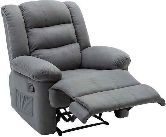 Julia Scaun De Relaxare Relax Masaj Cu Puf Gri E971,2M 93x90x100cm