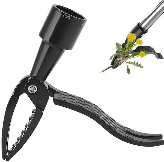 Siks Device Unealtă de Grădină Pentru Îndepărtarea Buruienilor Cap Pentru Smulgerea Buruienilor Cu Pedală Pentru Picior Design În Formă de Gheară Mâner Lung Din Oțel Inoxidabil Negru