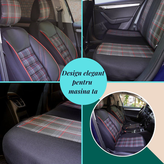 Smartic Set Spătare Auto 11buc Negru