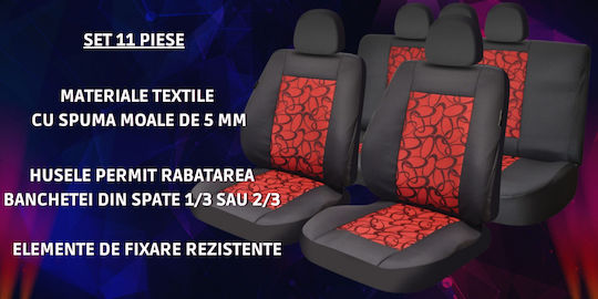 Smartic Car Seat Back Set 11pcs Red