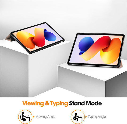 Techsuit Foldpro Флип капак Розово злата (Xiaomi Redmi Pad 2 Pro)