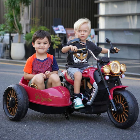 Παιδική Μηχανή Chopper Ηλεκτροκίνητη 12 Volt Κόκκινη για 3+ ετών