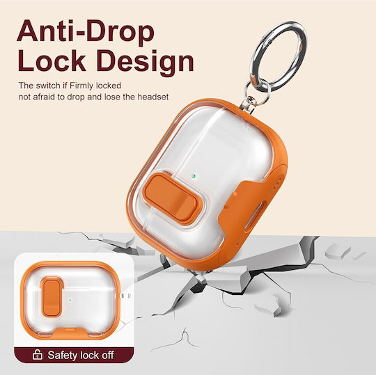 Калъф в Оранжев цвят за Apple AirPods Pro