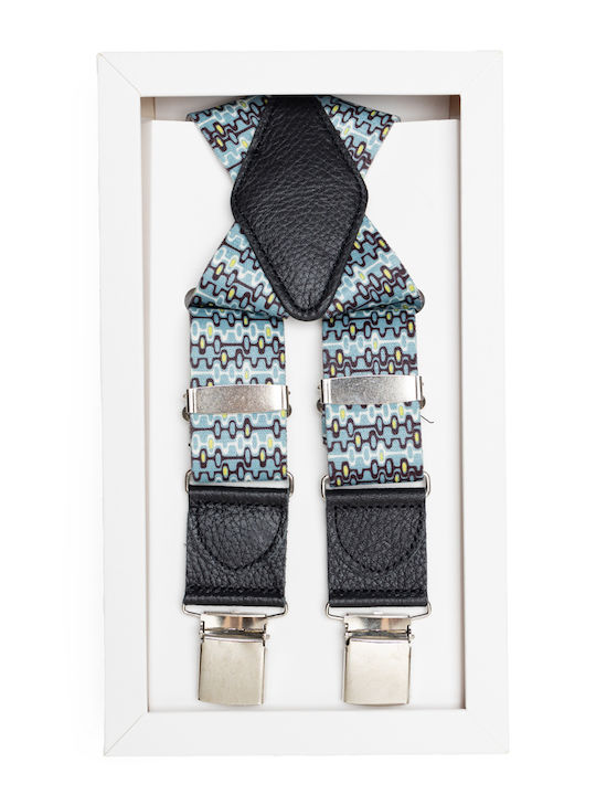 Blue Polka Dot Men's Suspenders Blue Polka Dot Men's Suspenders