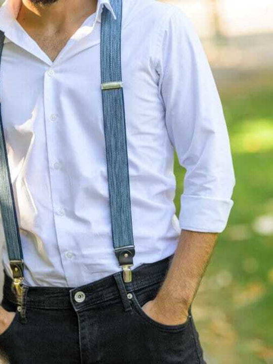 Blue Suspenders Men Blue Suspenders Men
