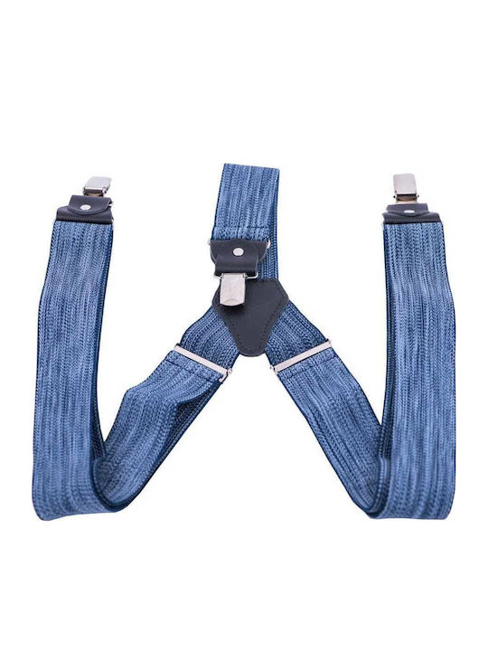 Blue Suspenders Men