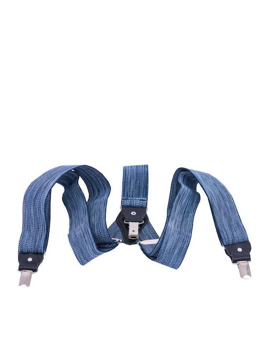Blue Suspenders Men
