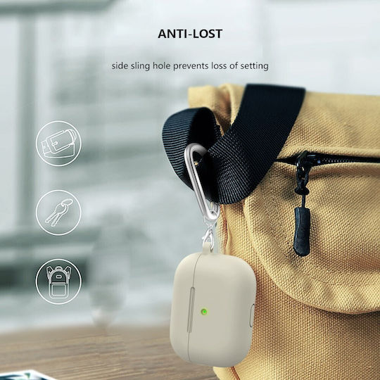 Husă în culoarea Bej pentru Apple AirPods 3