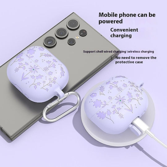 Hülle Silikon in Rosa Farbe für Galaxy Buds3