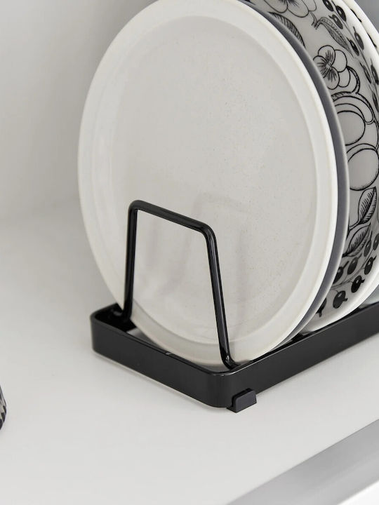 Yamazaki Cabinet Dish Rack Inox In Black Colour 11x22x7cm