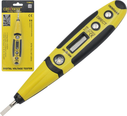 Ψηφιακό Δοκιμαστικό Κατσαβίδι με Φακό LED 3.5x143mm