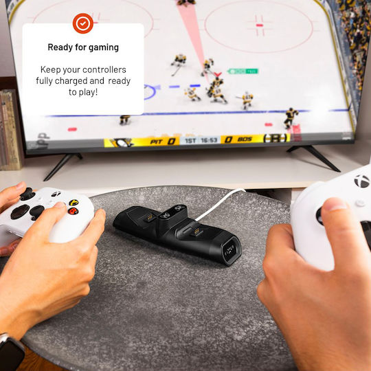 Fixed Зарядна станция за 2 контролера Xbox Series X/S - Xbox Серия X/S Черен