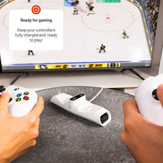Fixed Stație de încărcare pentru 2 controllere Xbox Series X/S Alb