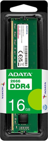 Adata DDR4 με Module 1x16GB και Ταχύτητα 2666 για Desktop