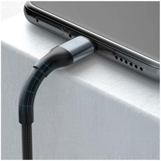 3MK USB 2.0 Cable USB-C male - USB-C 60W PD Μαύρο 2m