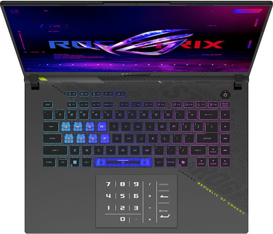 Asus ROG Strix G16 G614FR-S5157X 16 Zoll QHD+ 240Hz Ryzen 9-9955HX3D 32GB 1TB SSD GeForce RTX 5070 Ti Windows 11 Pro Griechische Tastatur