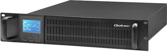 Qoltec 53945 UPS 1000VA 800W με 3 Πρίζες
