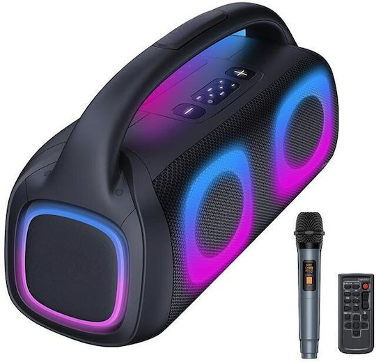 Boxă Karaoke cu Microfon Wireless și Efecte de Iluminare SM-2501 Negru