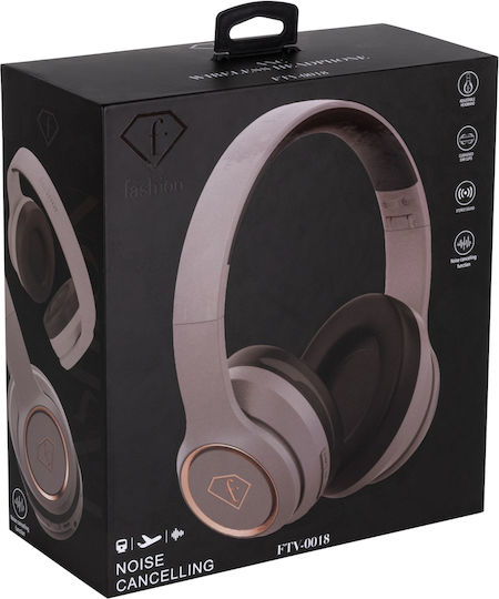 Berlinger Haus FTV-0018 Ασύρματα Bluetooth Over Ear Ακουστικά και Quick Charge Γκρι