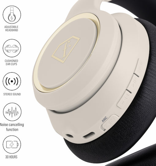 Berlinger Haus FTV-0017 Ασύρματα Bluetooth Over Ear Ακουστικά Λευκά