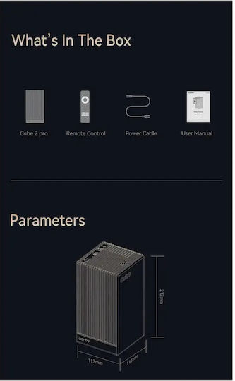 Wanbo Cube 2 Pro Projector LCD