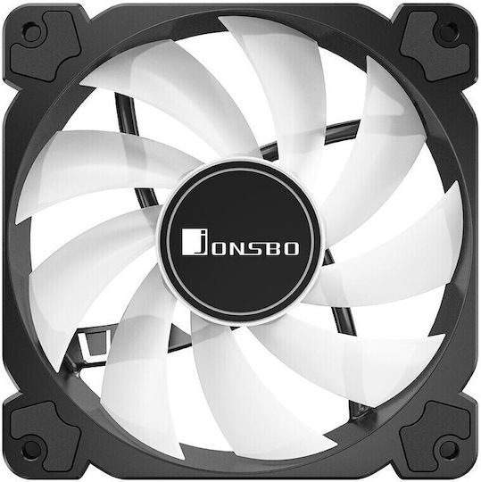 Jonsbo FR-502 Case Fan 120mm (1500rpm / 52.4cfm) με ARGB Φωτισμό και Σύνδεση 3-Pin / 4-Pin PWM